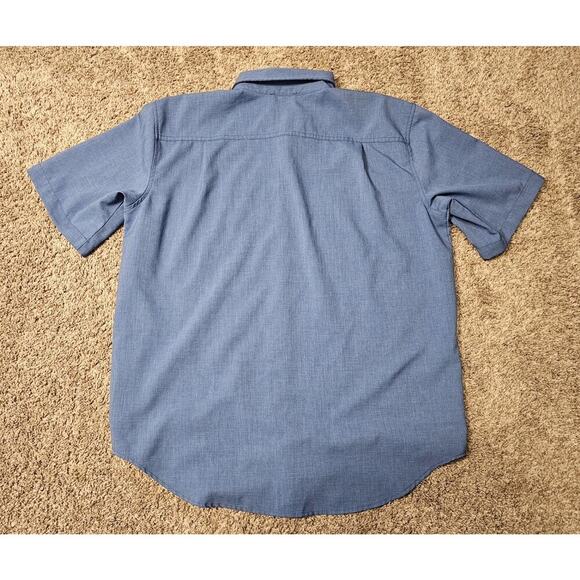 Orvis Men's Classic Button Down Blue Short Sleeve Fishing Casual Shirt Size XL - Picture 5 of 5